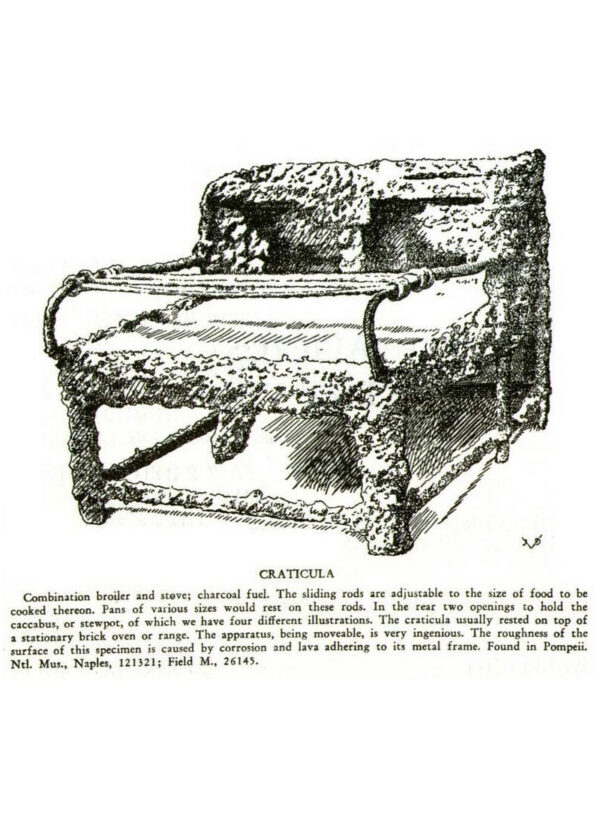 Craticula, römisches Kochgestell, Stahl