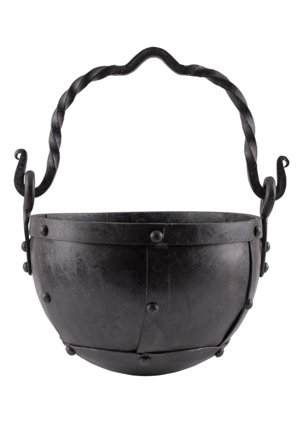 1916436000_lagertopf_cauldron_mittelalter Kleiner vernieteter Lagertopf, ca. 3,5 Liter
