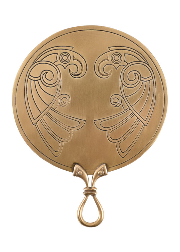 1916555100b_spiegel_celtic_mirror_mittelalter-1 Keltischer Spiegel, aus Messing - mittel
