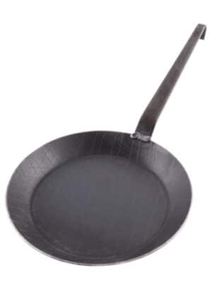 Panvica s kovanou rukoväťou s hákom, cca 24 cm