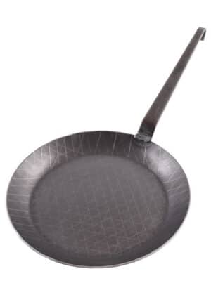 Panvica s kovanou hákovou rukoväťou, cca 28 cm