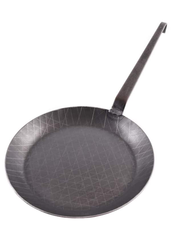 Panvica s kovanou hákovou rukoväťou, cca 28 cm
