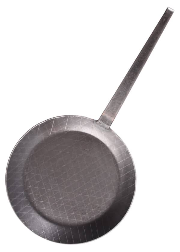 Panvica s kovanou hákovou rukoväťou, cca 28 cm