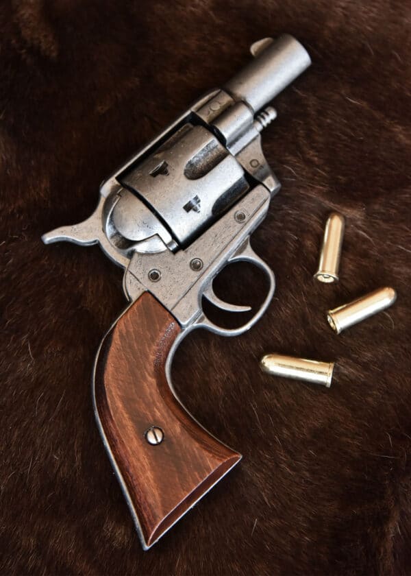 Colt-Taschenrevolver .45, USA 1873, Brauner Holzgriff, Replik
