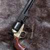Colt Navy 1851, Perkussionsrevolver, Schwarz mit Messingrahmen, Replik