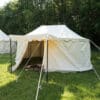 Ritterzelt Burgund, 5 x 8 m, 425 gsm, naturfarben