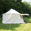 Ritterzelt Burgund, 5 x 8 m, 425 gsm, naturfarben
