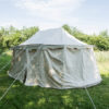 Ritterzelt Burgund, 5 x 8 m, 425 gsm, naturfarben