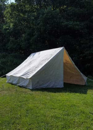Rímsky vojenský stan, 4 x 4 m, 425 gsm, prírodnej farby