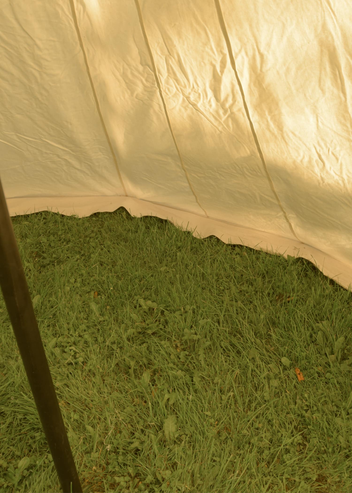 Sachsenzelt Jorvik, 4 x 6 m, 425 gsm, naturfarben