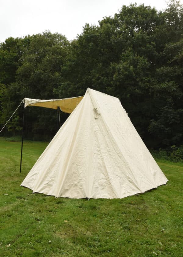 Sächsisches Händlerzelt, 4 x 6 m, 425 gsm, naturfarben