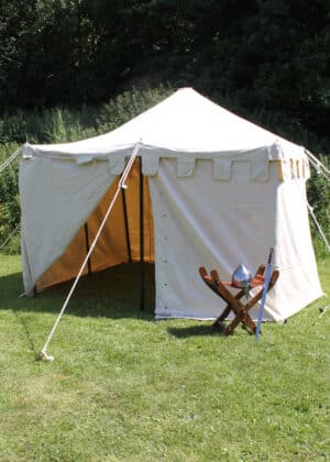 Rytier­sky stan Herold, 4 x 4 m, 425 gsm, prírodná farba