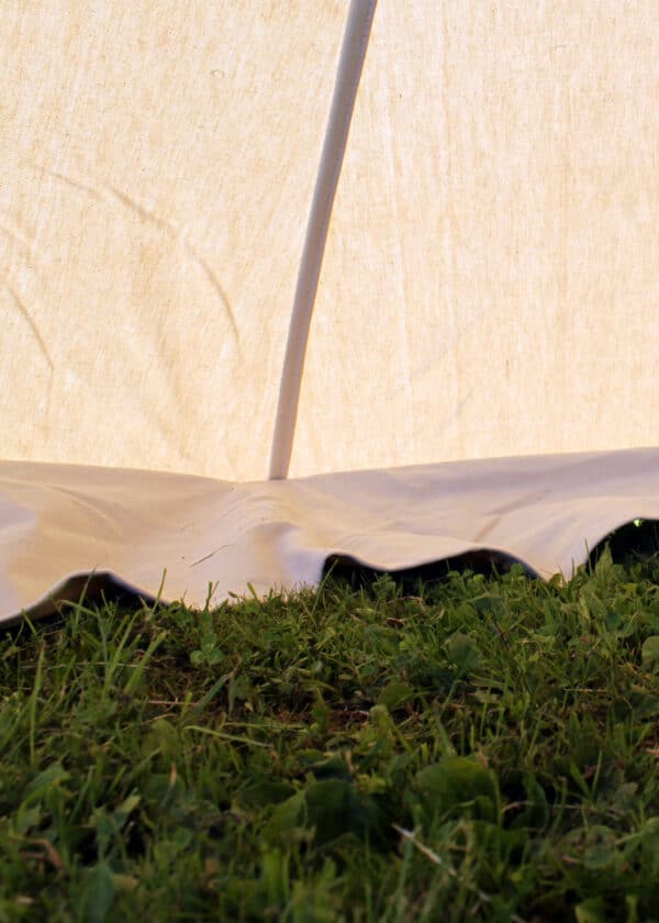 Rytier­sky stan Herold, 4 x 4 m, 425 gsm, prírodná farba
