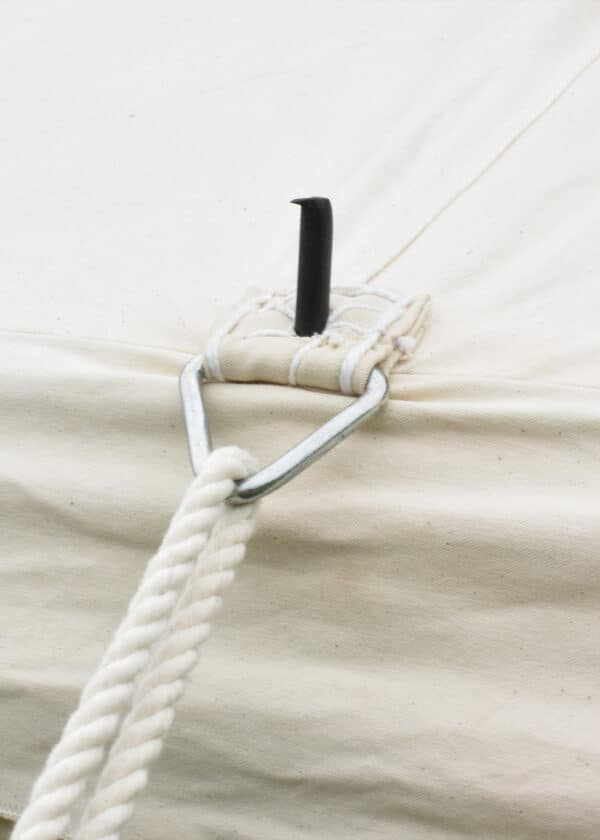 Ritterzelt Herold, 5 x 5 m, 425 gsm, naturfarben