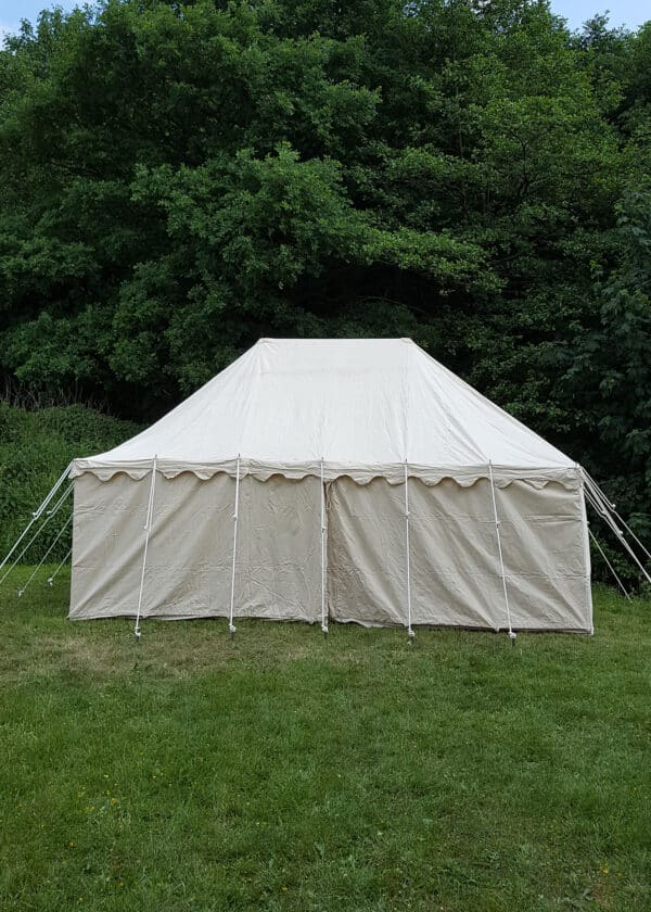 Ritterzelt Markward, 6 x 4 m, 425 gsm, natur