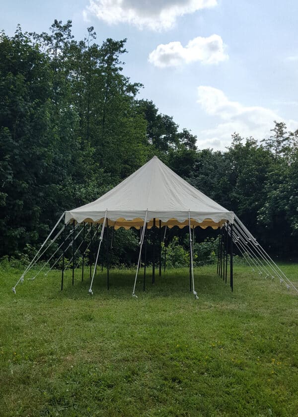 Ritterzelt Markward, 6 x 4 m, 425 gsm, natur
