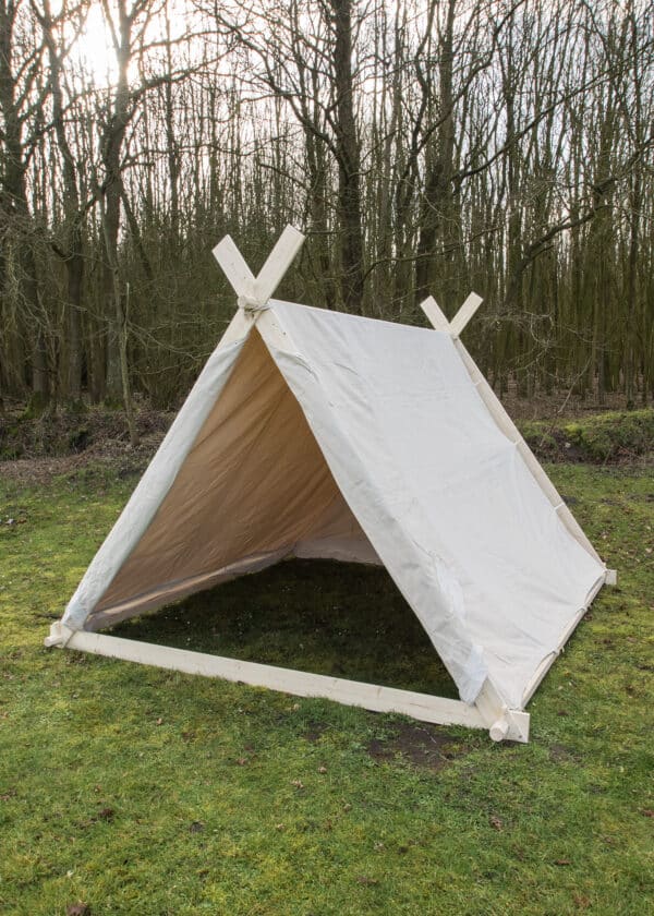 Wikingerzelt, 2 x 2.3 x 1.8 m, 350 gsm, naturfarben