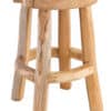 Holz-Hocker, ca. 45 cm hoch