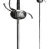 Rapier mit geriffeltem Griffkorb