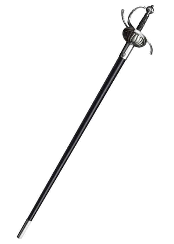 Rapier mit geriffeltem Griffkorb