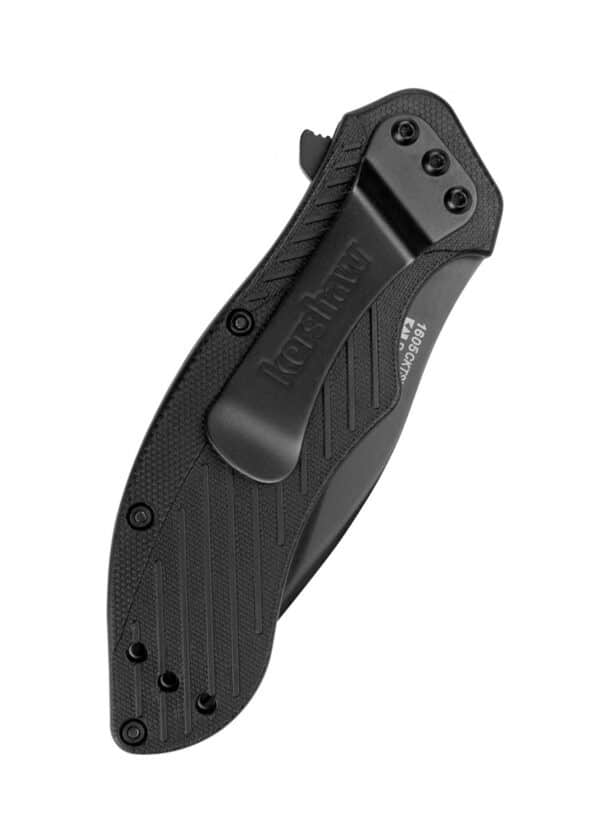 Taschenmesser Kershaw Clash, Schwarz, Wellenschliff