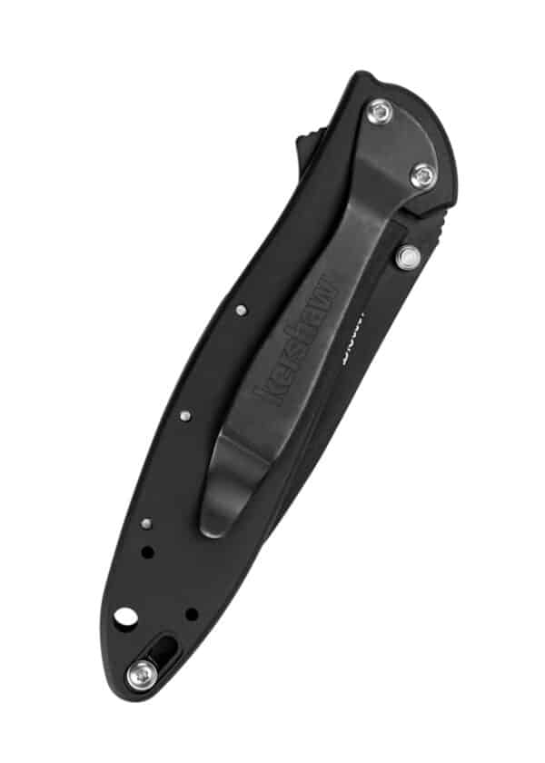 Taschenmesser Kershaw Leek, Schwarz, Wellenschliff