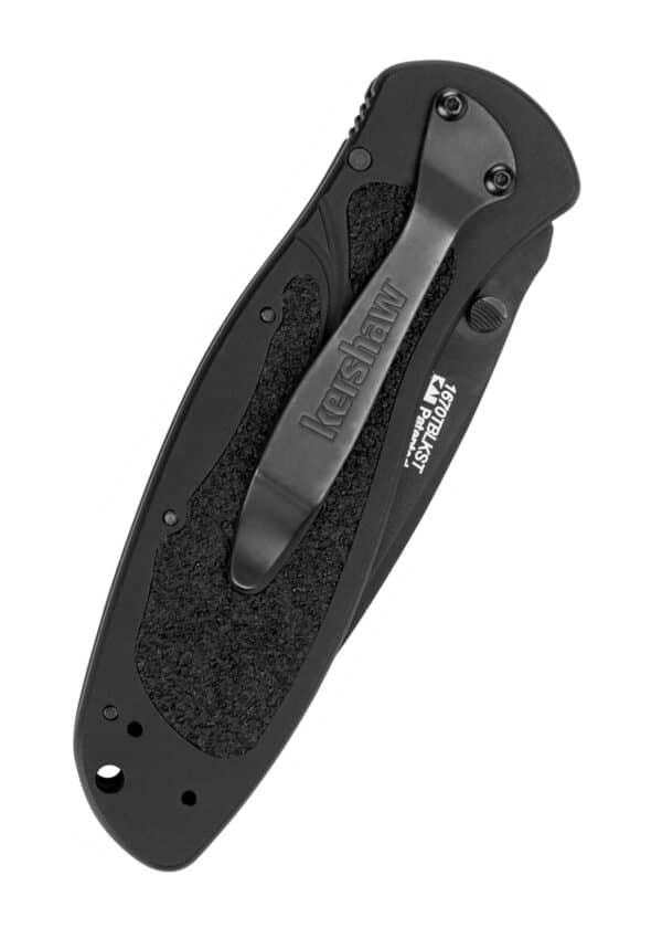 Taschenmesser Kershaw Blur Tanto, Schwarz, Wellenschliff
