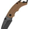 Vreckový nôž Kershaw Shuffle II, svetlohnedý, BlackWash