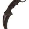 Honshu Karambit-Messer, Schwarz, mit Schultergurt
