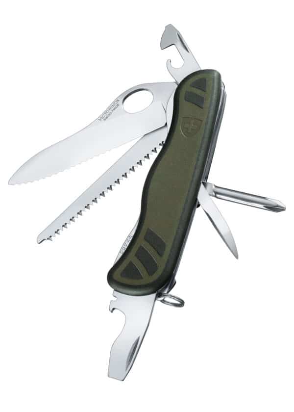 Schweizer Soldatenmesser 08, grün/schwarz