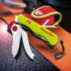 RescueTool Einhänder Wellensch., gelb nachleuchtend, Nylon-Etui