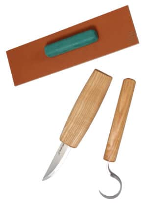 Súprava nástrojov na vyrezávanie lyžíc (2 nože + príslušenstvo), BeaverCraft