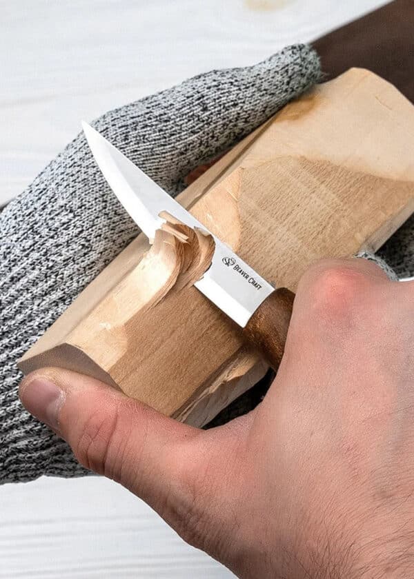 Beavercraft, Luxusná súprava na vyrezávanie lyžíc s orechovými rukoväťami (hnedá)