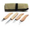 bc-s07_beavercraft_basic_set_4_messer_rolle_carving_knives_couteau Basic Set mit 4 Messern (4 Messer in der Rolle), BeaverCraft
