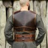 Doppelter Ledergürtel Arnulf, braun