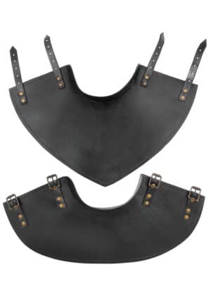 Leder Kragen Balor, schwarz