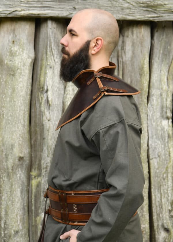 Leder Kragen Arnulf, braun