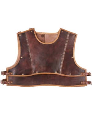 Leder Brustschutz Arnulf, braun