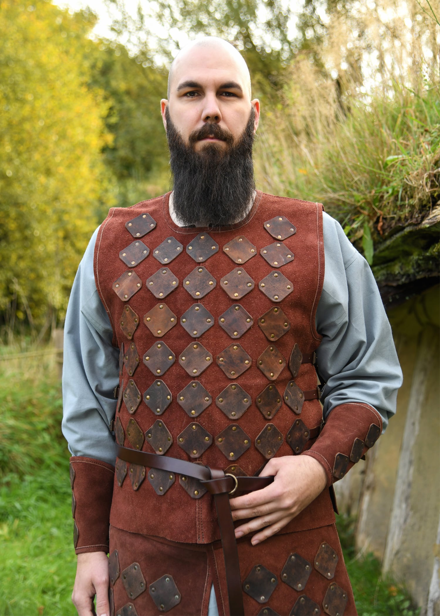 Wildleder Torso Rüstung Vidar, braun