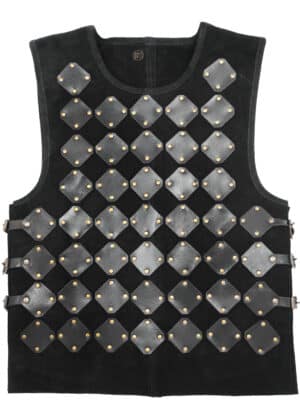 Wildleder Torso Rüstung Vares, schwarz