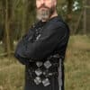 Wildleder Torso Rüstung Vares, schwarz