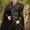 Wildleder Torso Rüstung Vares, schwarz