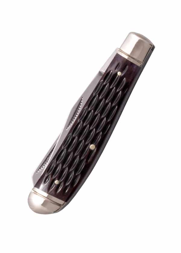 Vreckový nôž Mini Trapper, zúbkovaná kostená rukoväť, Cold Steel