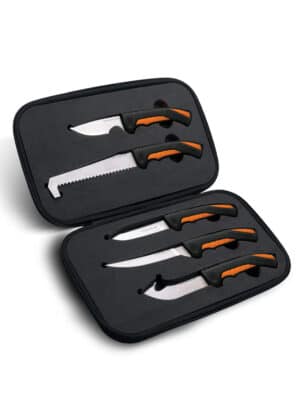 Jagd-Kit, 5-teiliges Messer-Set mit Koffer