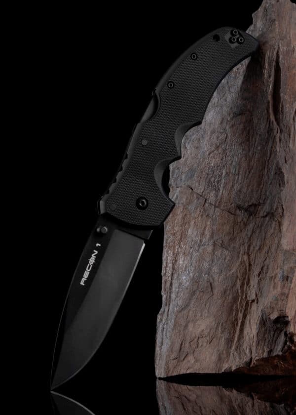 Taschenmesser Recon 1 Spear Pt., S35VN, Schwarz