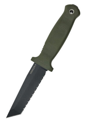 dk-armi-tan-ser-odg_demko_knives_armiger4_tanto_point_gezahnt_odgreen_80crv2 Feststehendes Messer Demko Armiger 4, Tanto, Wellenschliff, Olivgrün