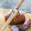 Brotmesser, Damaststahl