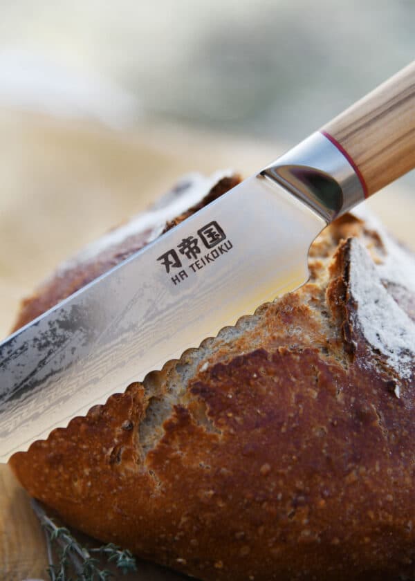 Brotmesser, Damaststahl