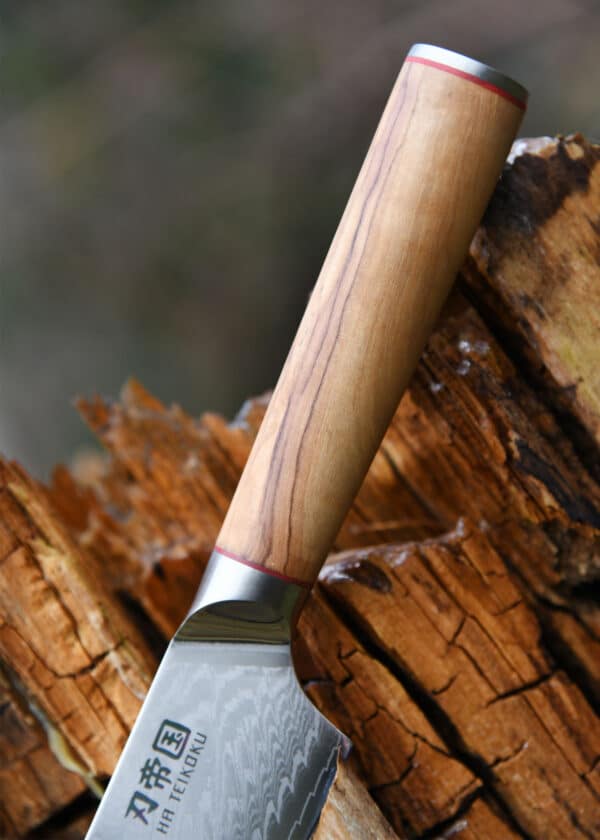 Kochmesser, 16,5 cm Klingenlänge, Damaststahl