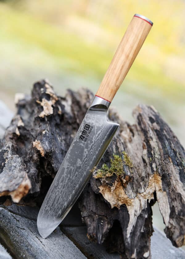 Santoku, Damaststahl